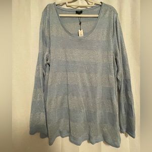Blue Stripped Long Sleeve T-shirt